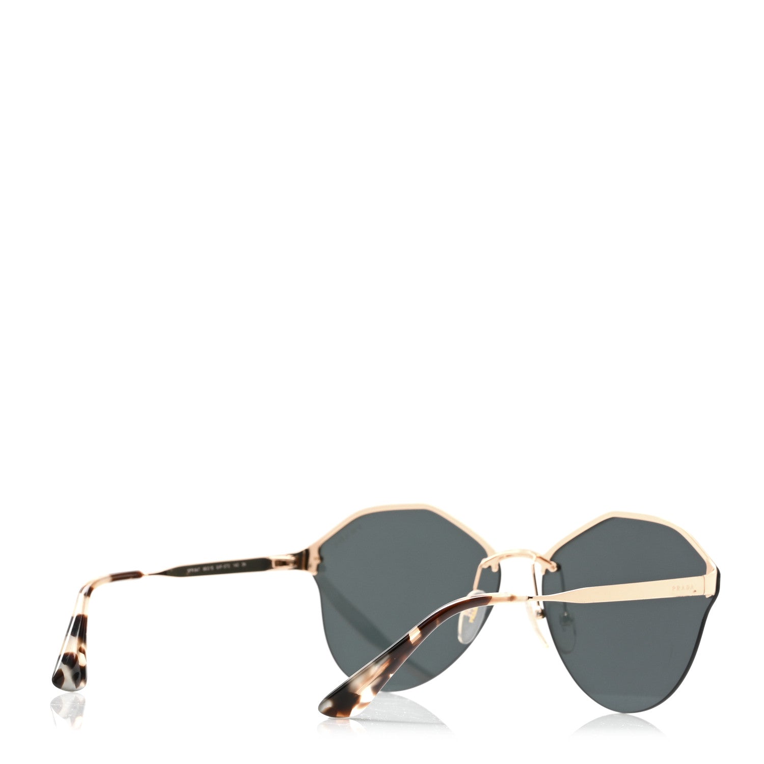 Rimless Sunglasses SPR 64T Violet Gold