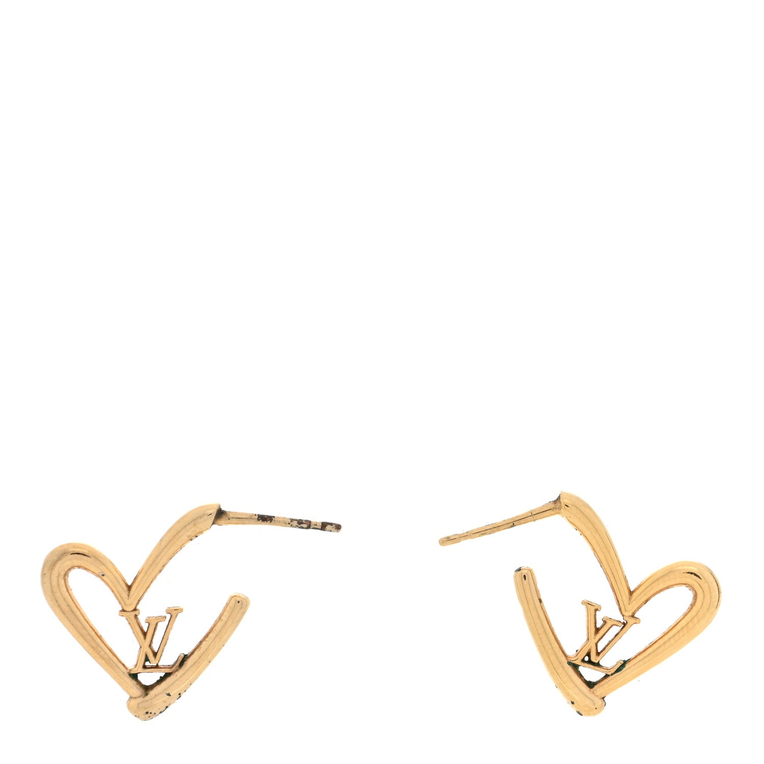 Fall In Love Heart Earrings PM Gold