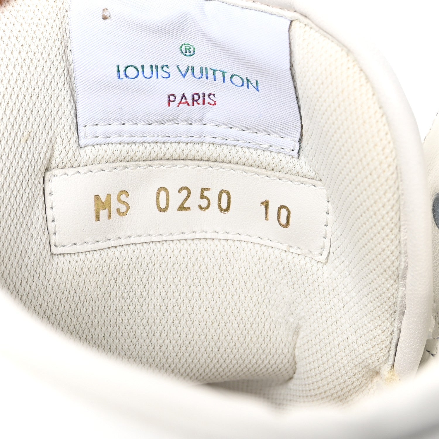 Calfskin Monogram Rivoli High Top Sneakers 10 White
