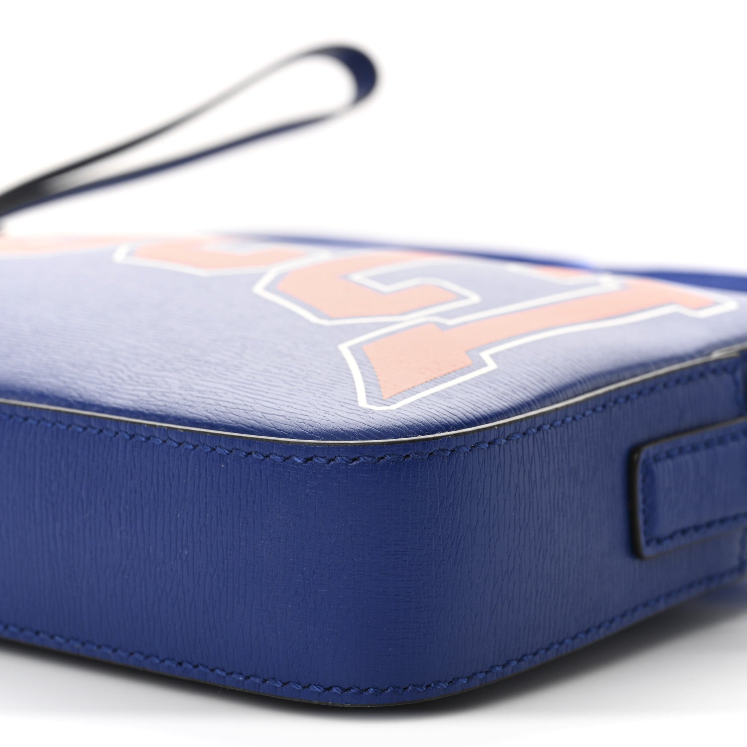 New Shanghai Calfskin Interlocking G Logo Camera Crossbody Bag Cobalt Blue Orange