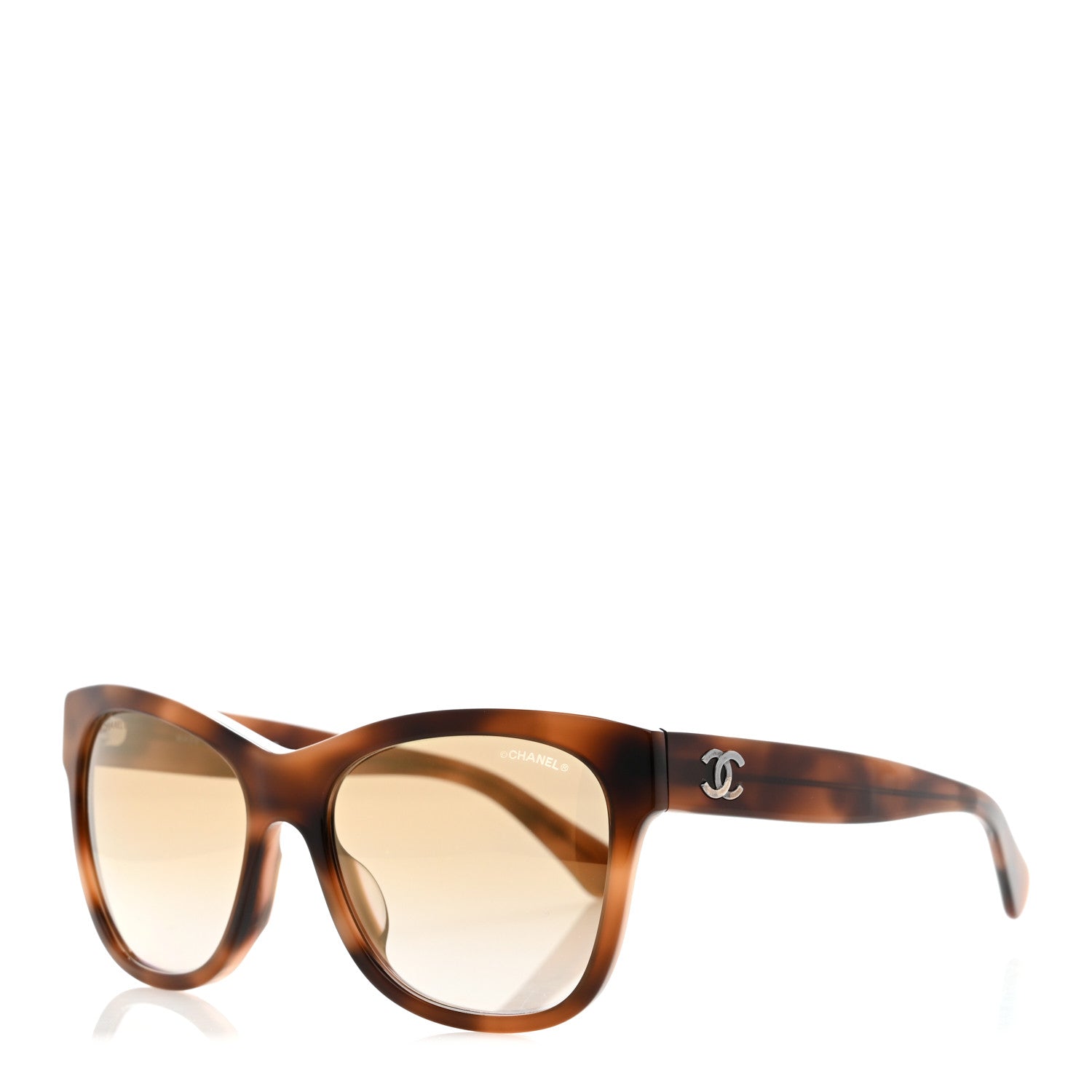 Acetate Mirrored Runway Square Sunglasses 5380-A Dark Tortoise