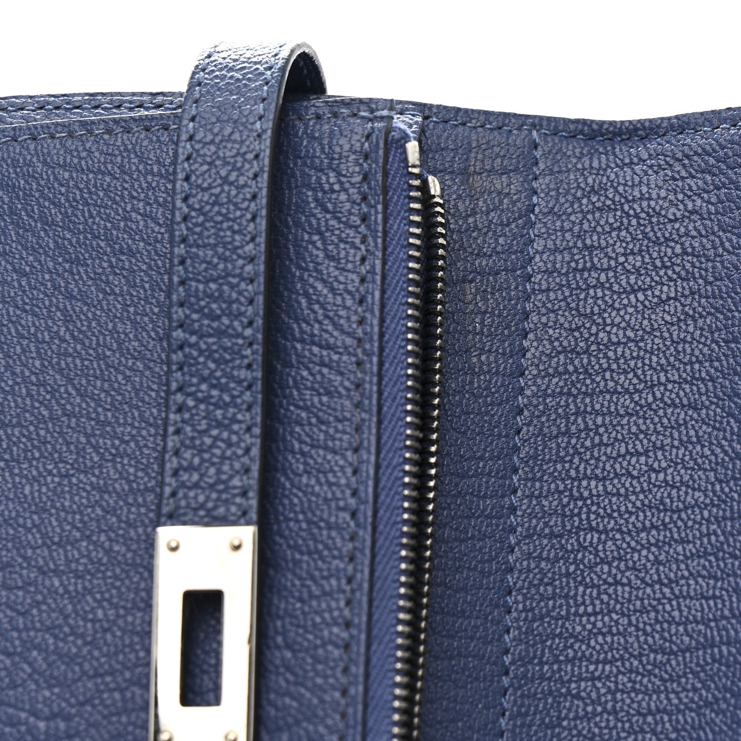 Chevre Mysore Medium Kelly Wallet Bleu Agate