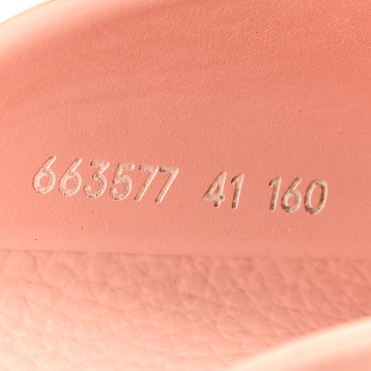Rubber GG Monogram Perforated Elea Platform 55mm Lug Sole Sandals 41 Peachy Chic