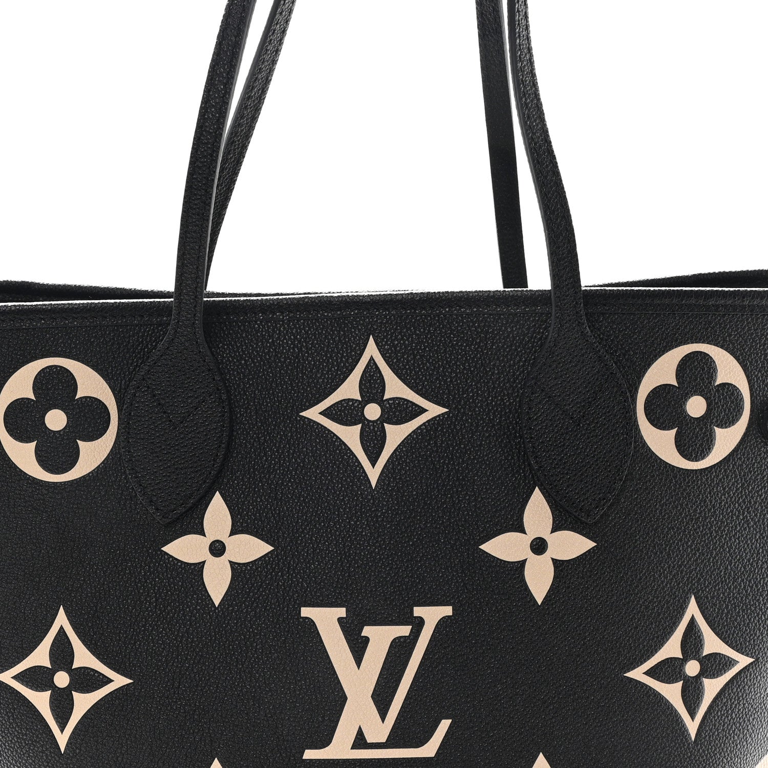 Empreinte Monogram Giant Neverfull MM Black Beige