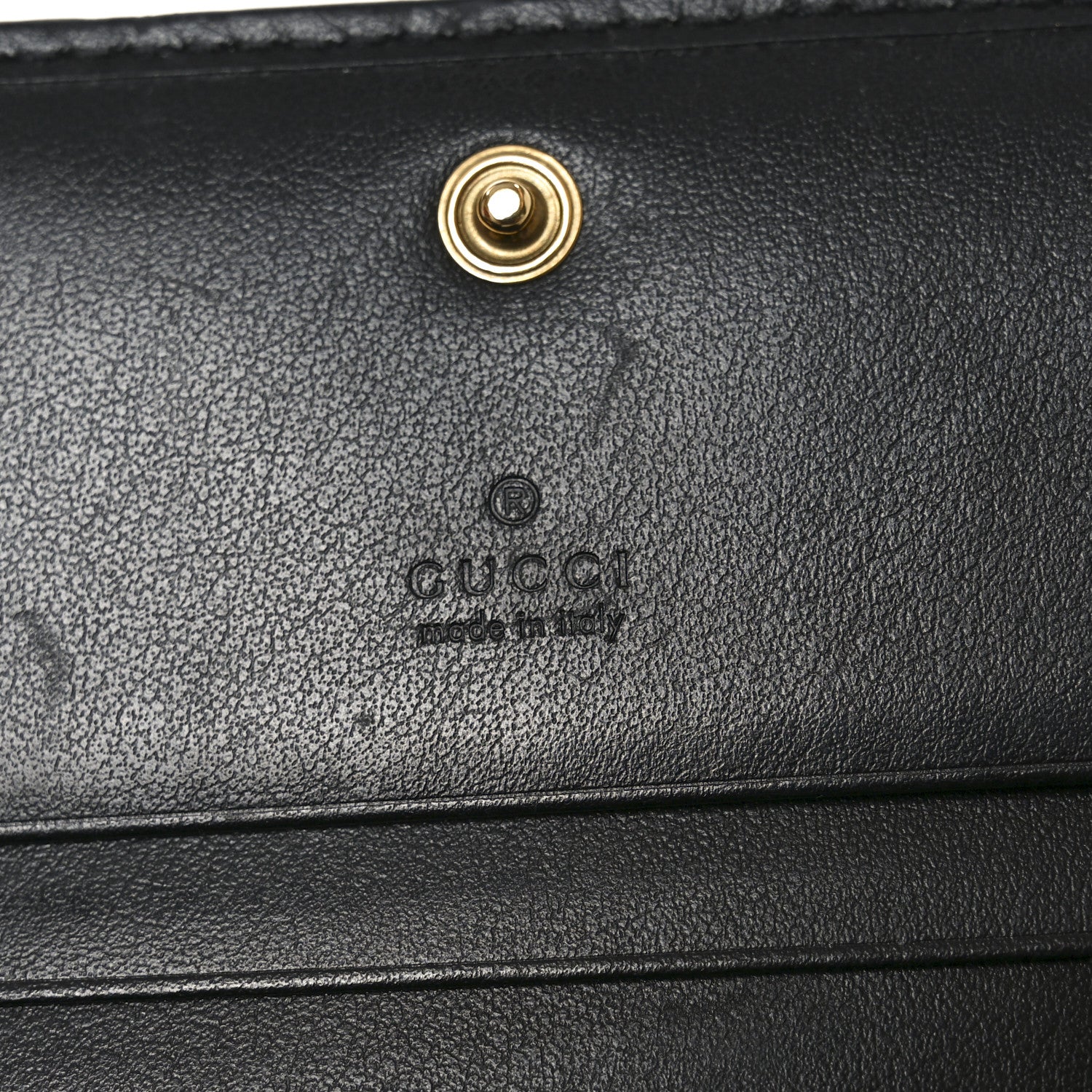 Calfskin Matelasse GG Marmont Card Case Wallet Black