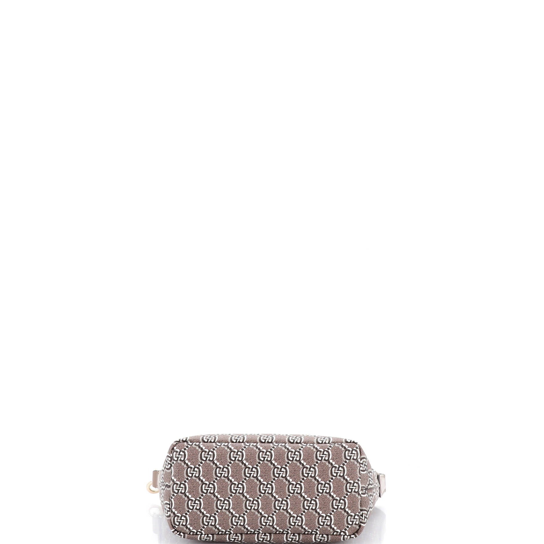 Ophidia Zip Shoulder Bag GG Shadow Coated Canvas Super Mini