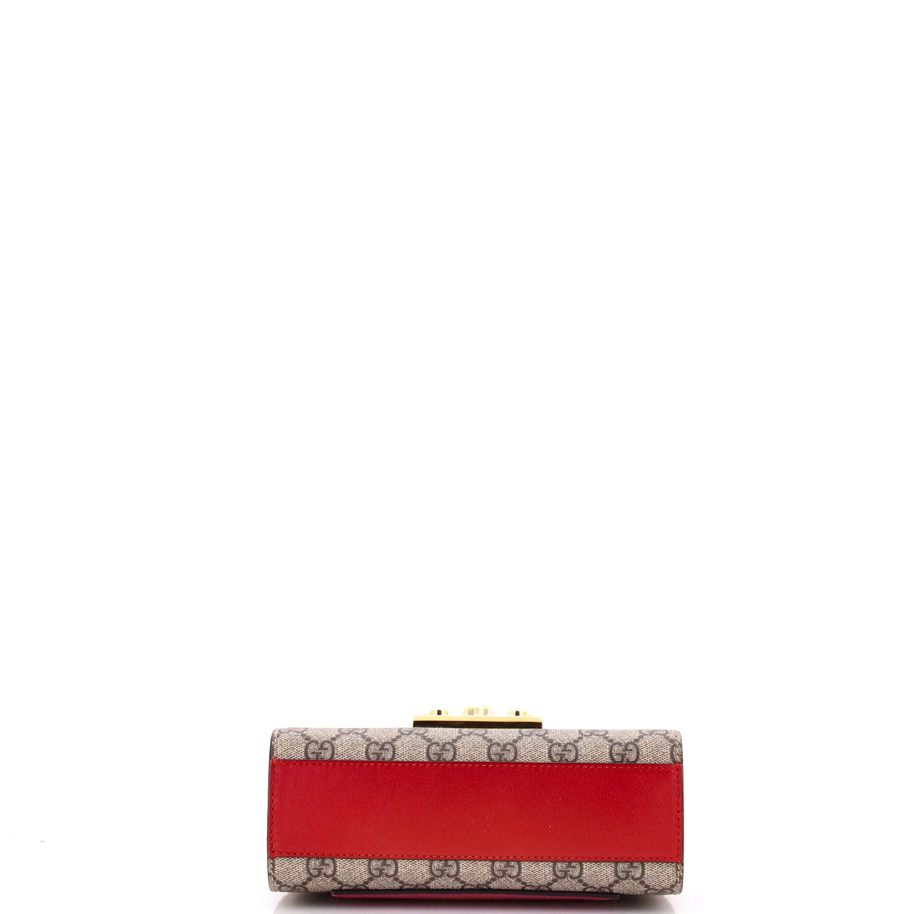 Padlock Shoulder Bag GG Coated Canvas and Leather Small