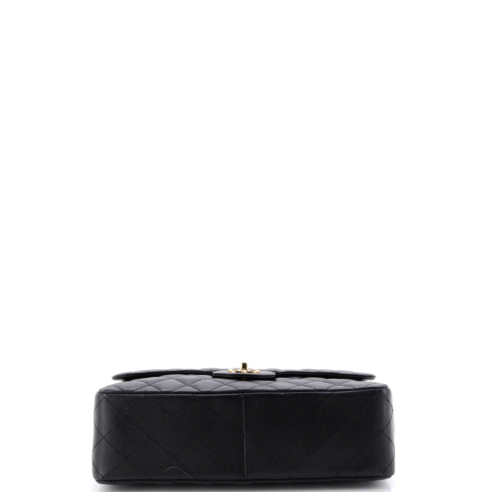 Classic Single Flap Bag Quilted Caviar Jumbo