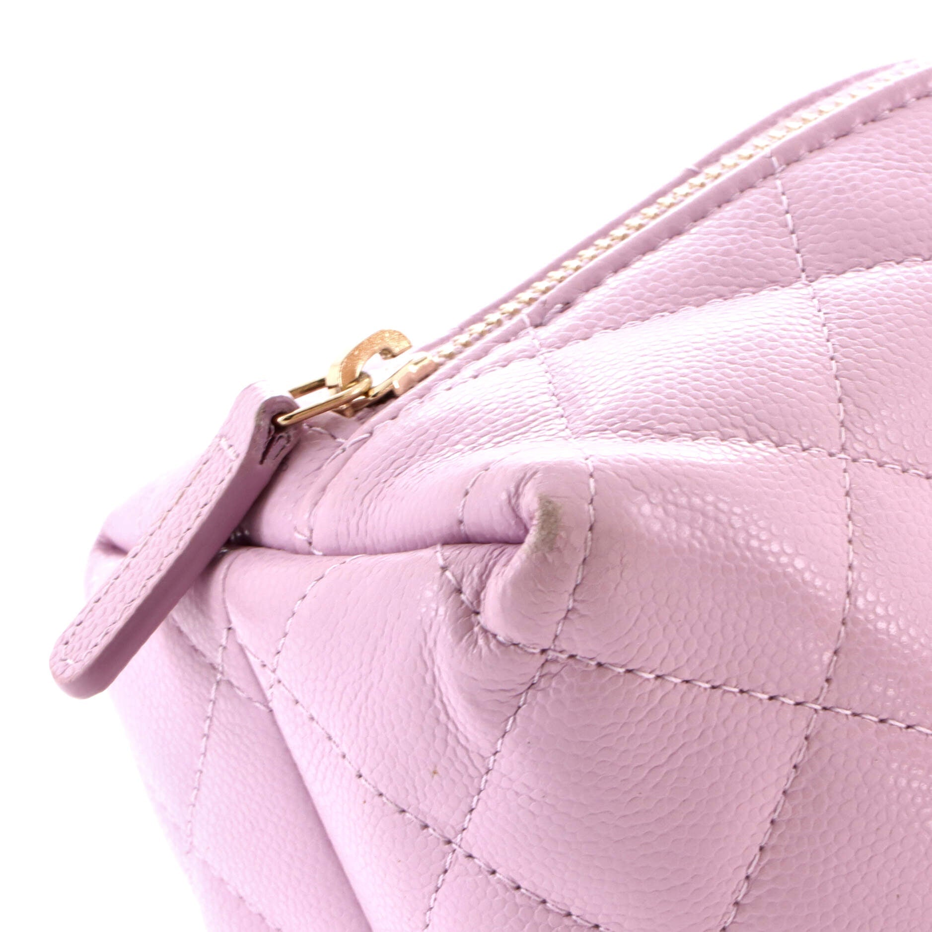 CC Cosmetic Pouch Quilted Caviar