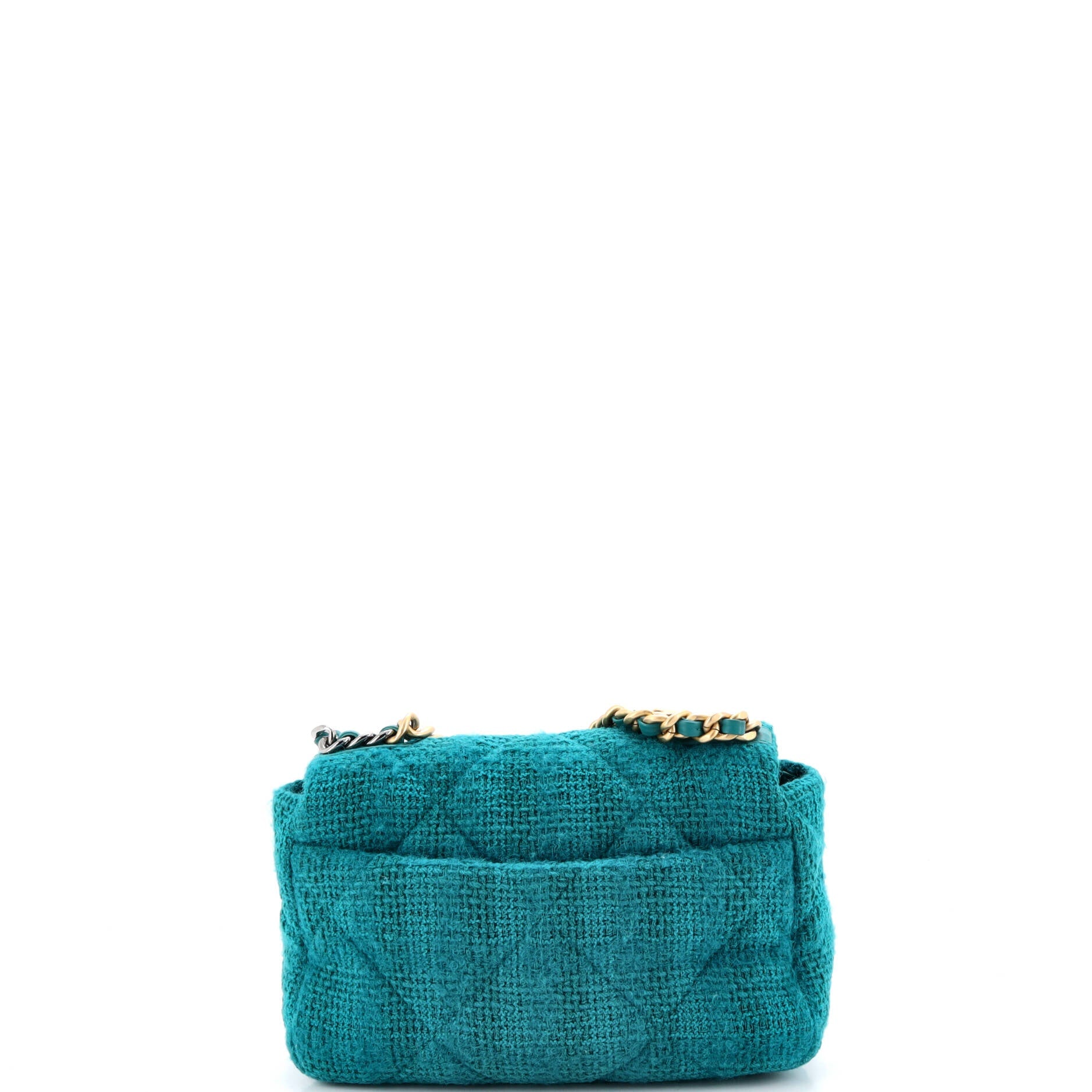 19 Flap Bag Quilted Tweed Medium