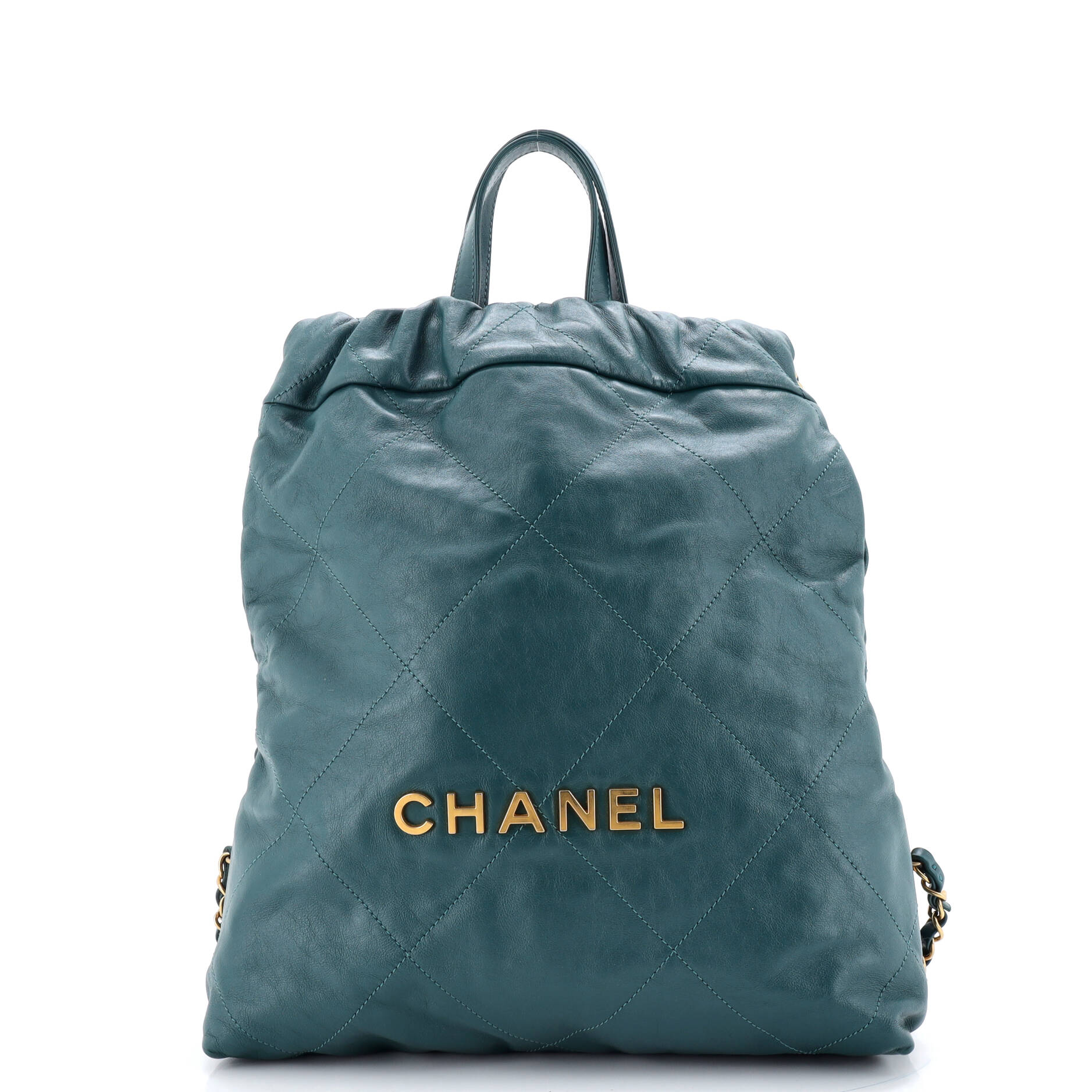 22 Chain Backpack Quilted Calfskin Medium