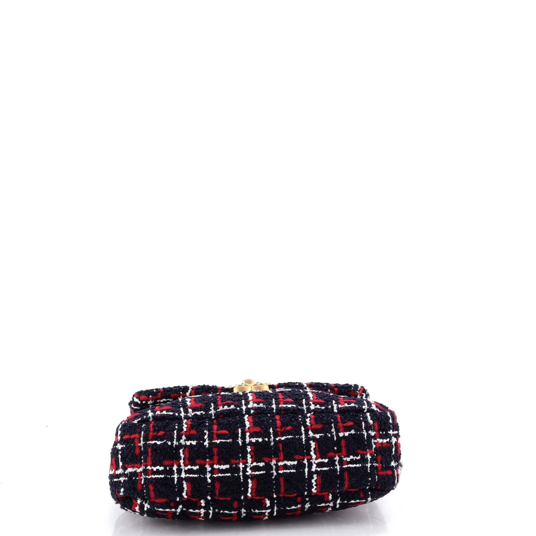 19 Flap Bag Quilted Tweed Medium