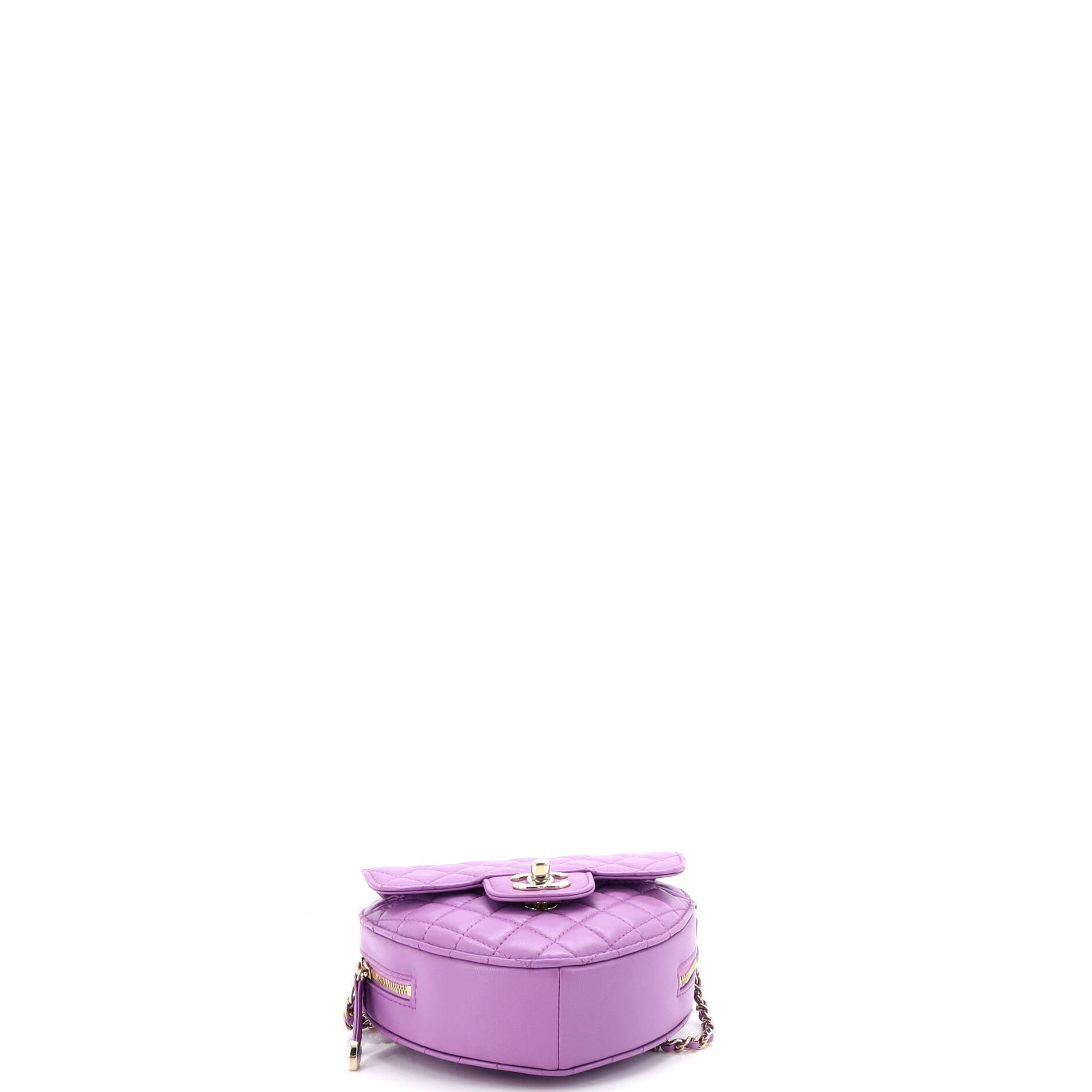 CC in Love Heart Bag Quilted Lambskin