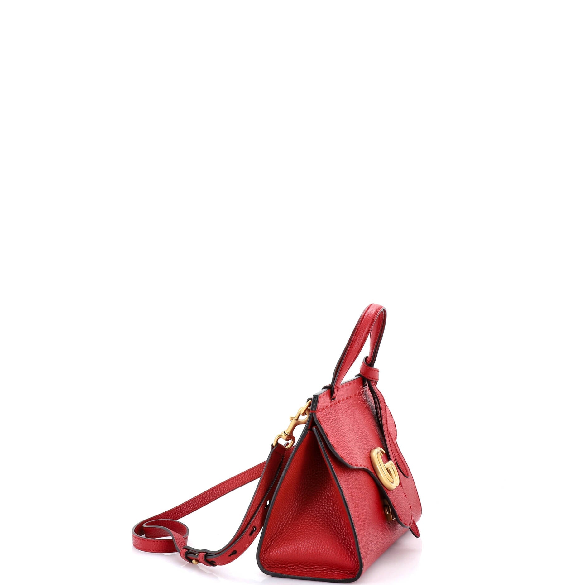 GG Marmont Top Handle Bag Leather Mini