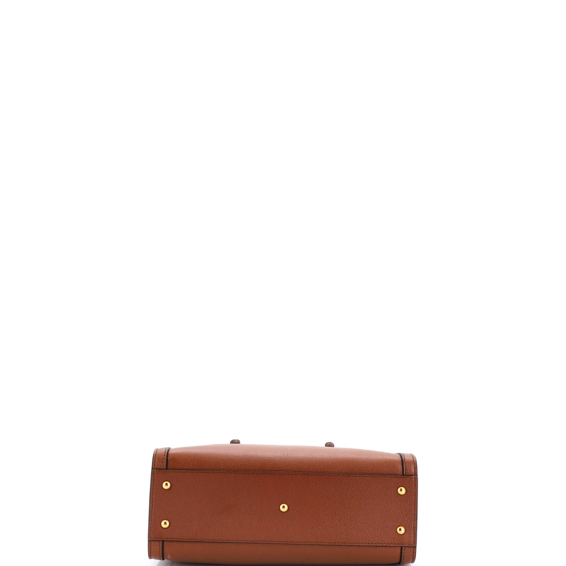 Diana NM Bamboo Handle Tote Leather Small