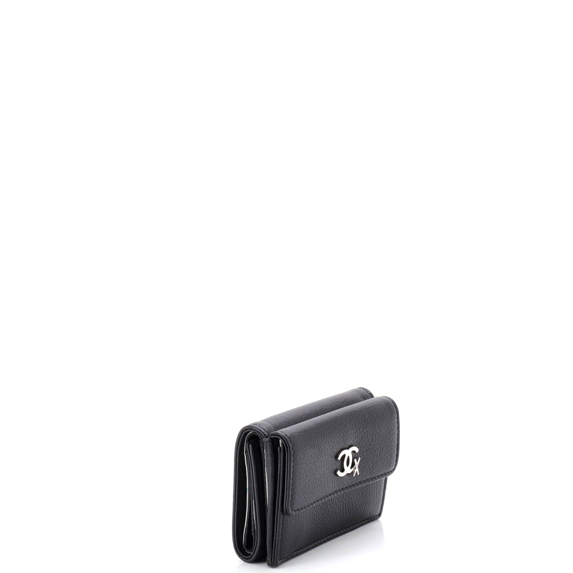 CC Trifold Flap Wallet Goatskin Small