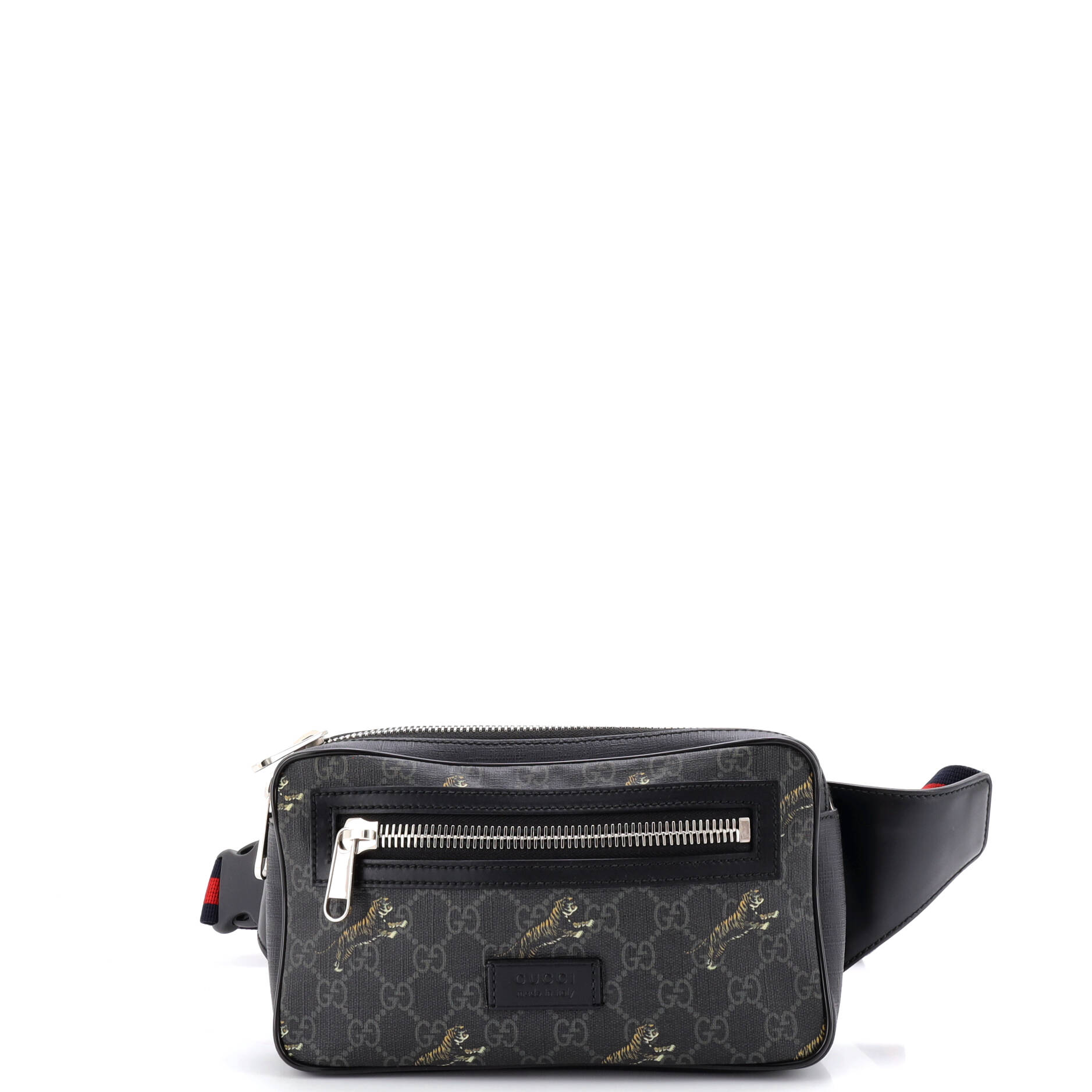 Soft Zip Belt Bag Printed GG Coated Canvas Small