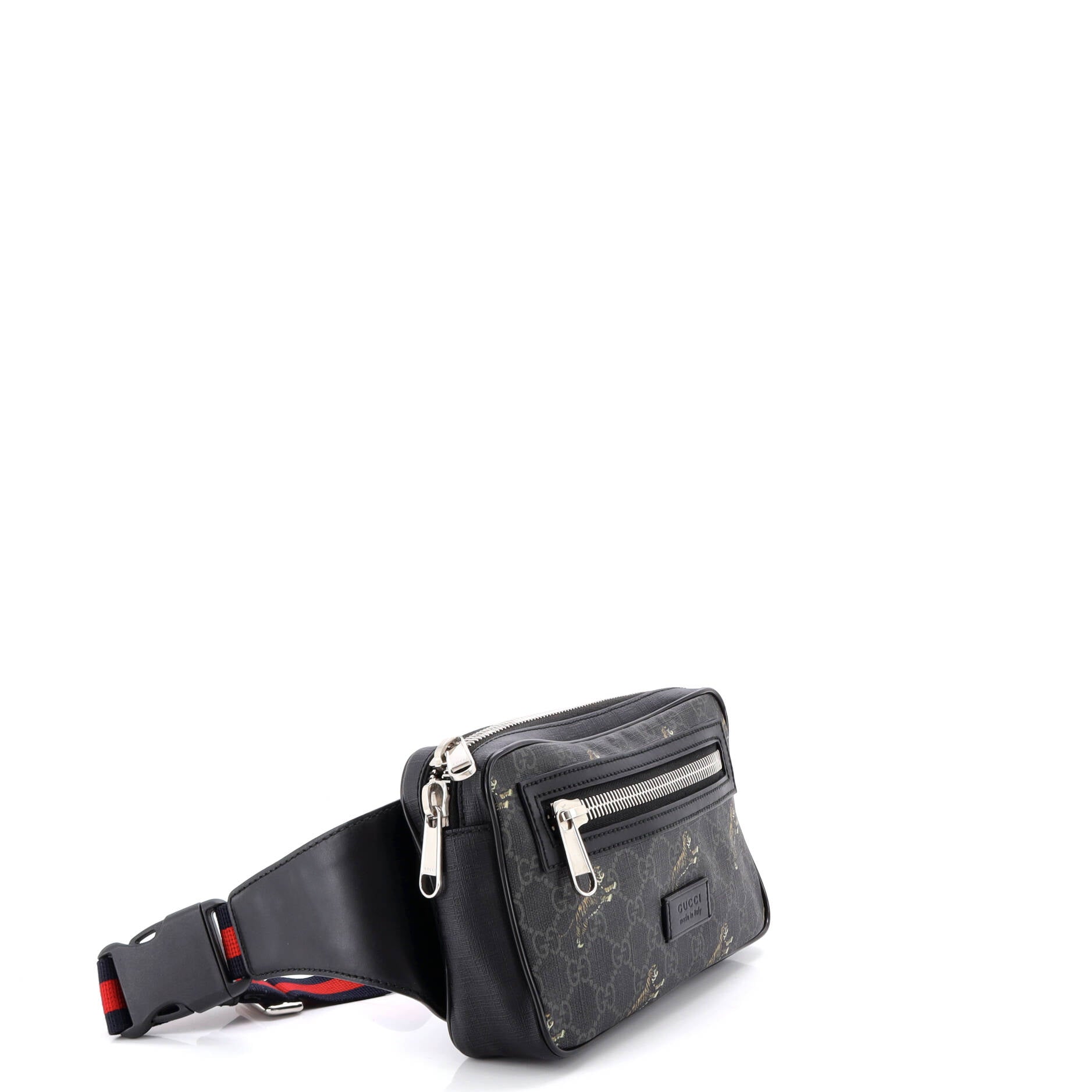 Soft Zip Belt Bag Printed GG Coated Canvas Small