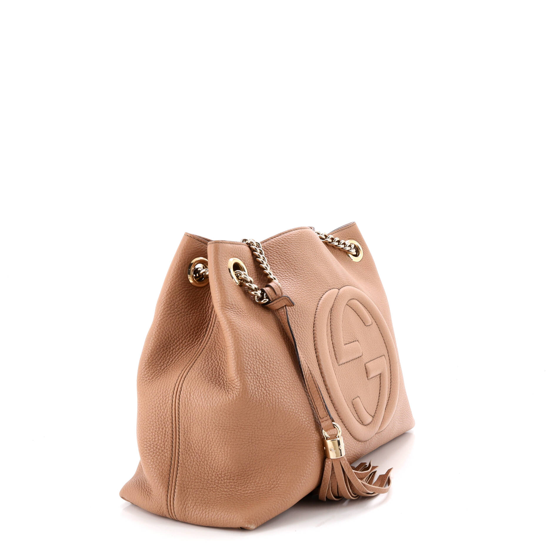 Soho Chain Strap Shoulder Bag Leather Medium