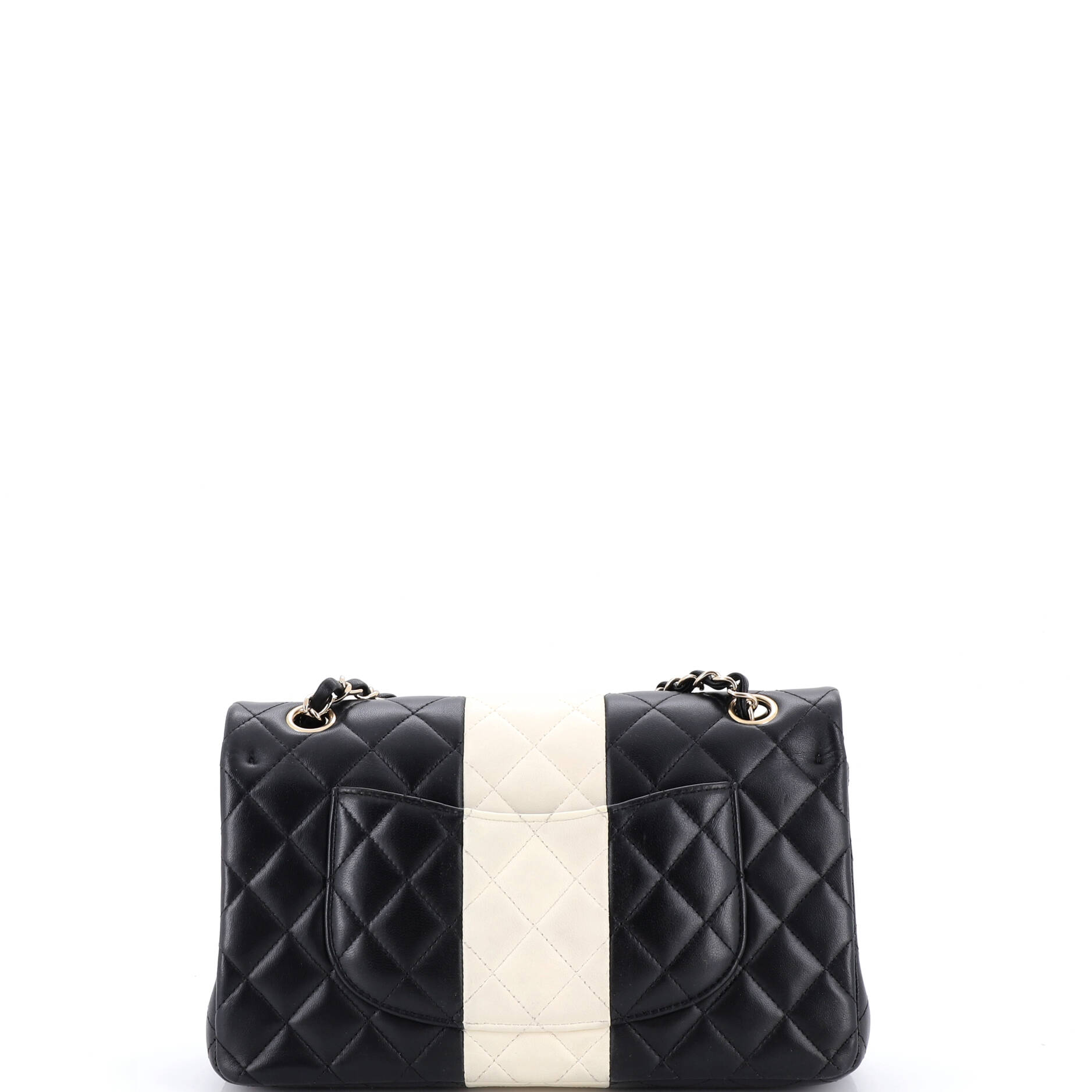 Classic Double Flap Bag Bicolor Quilted Lambskin Medium