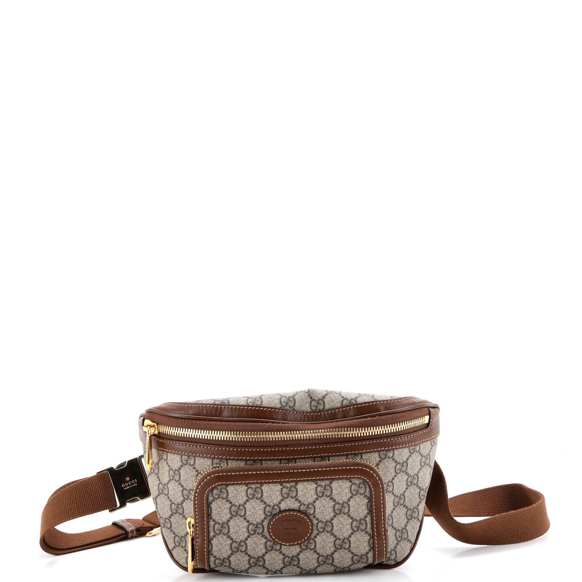 Interlocking G Patch Belt Bag GG Coated Canvas Large