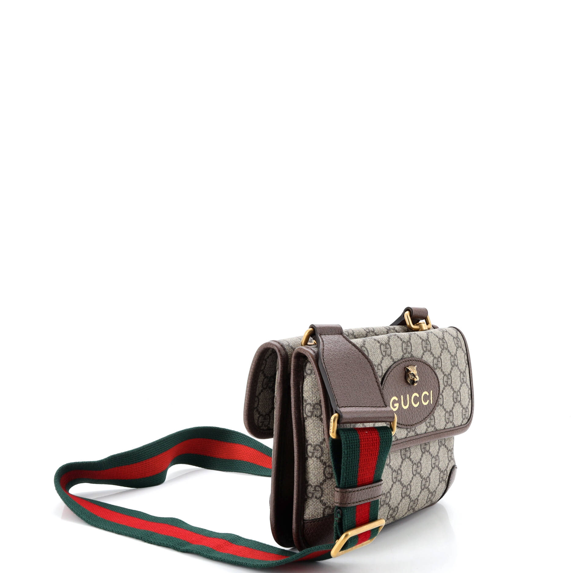 Neo Vintage Flap Messenger GG Coated Canvas Small