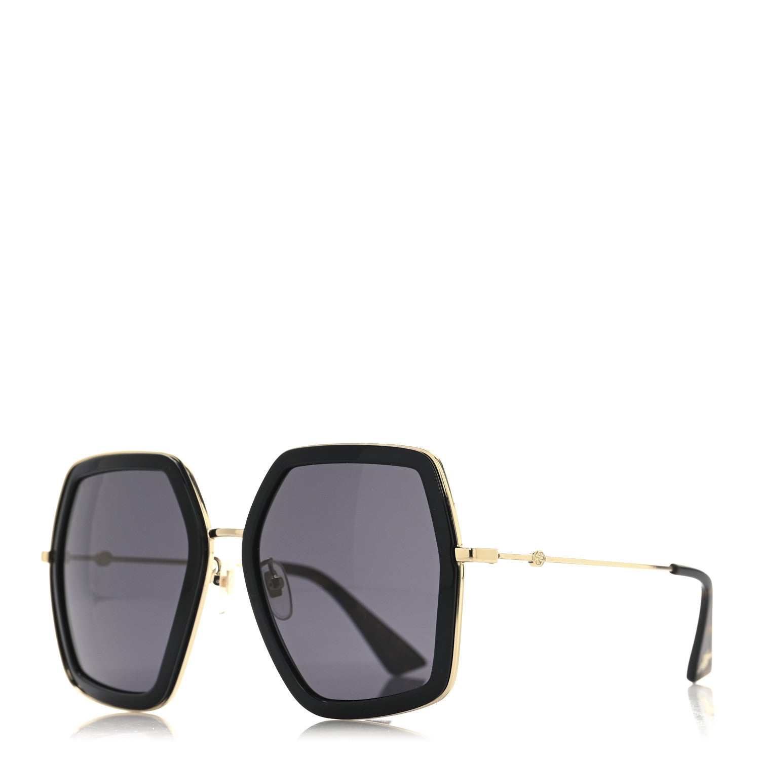 Acetate Oversize Square Frame GG0106S Sunglasses Black