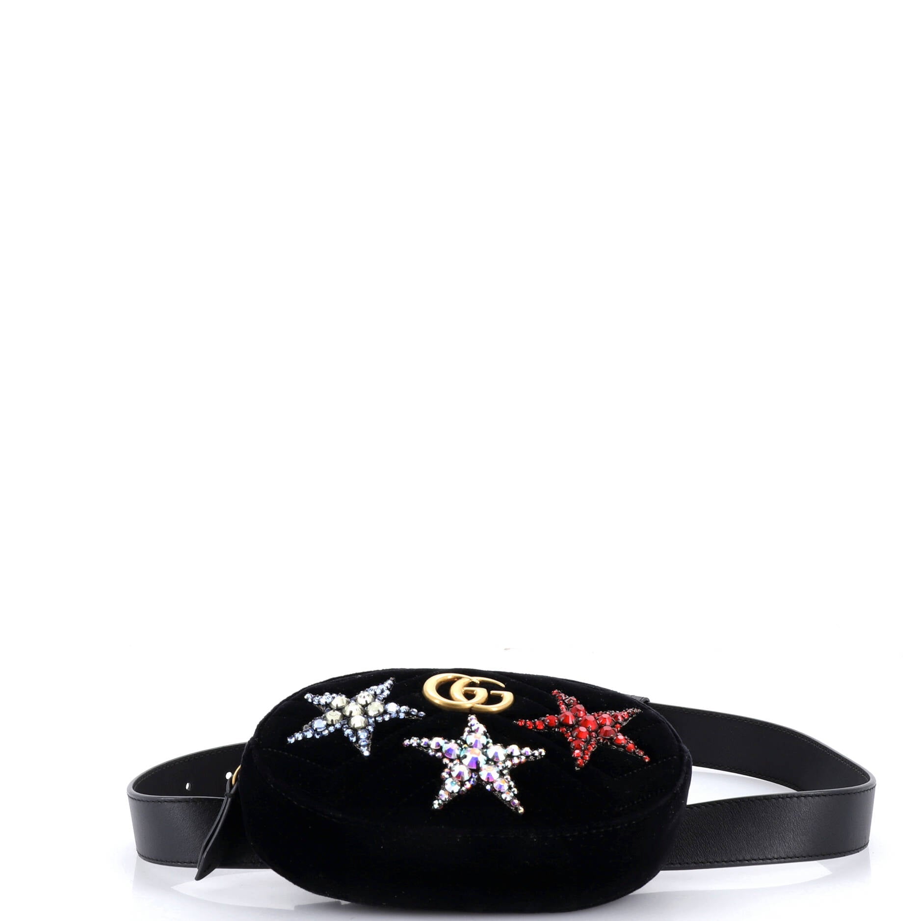 GG Marmont Belt Bag Embellished Matelasse Velvet