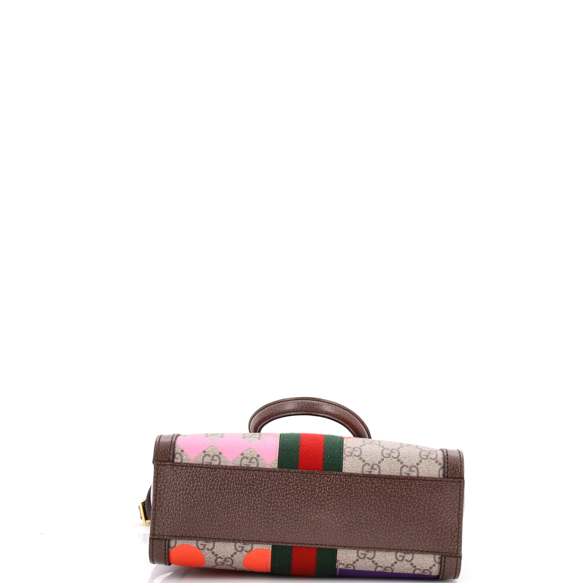 Ophidia Top Handle Tote Geometric GG Coated Canvas Small
