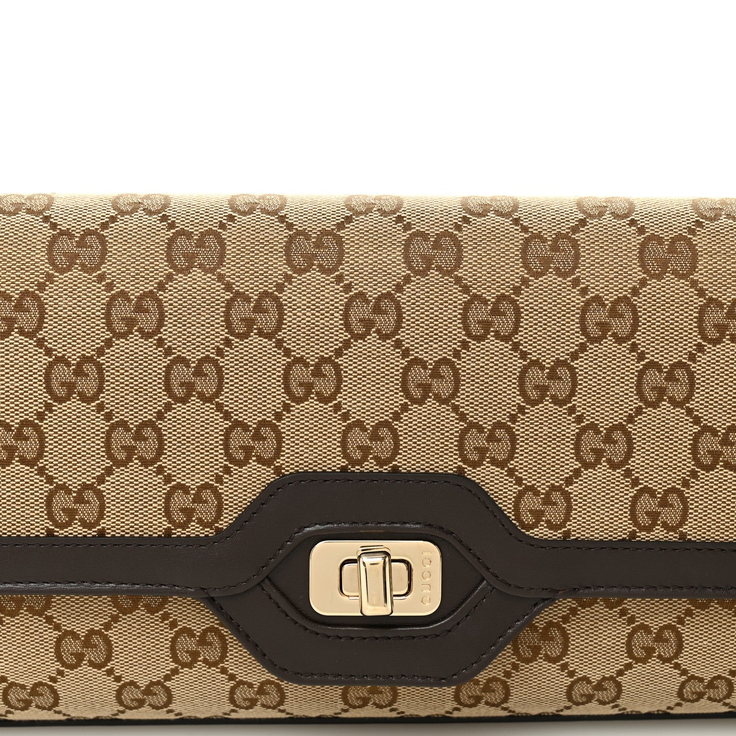 GG Monogram Medium Luce Shoulder Bag Beige Ebony