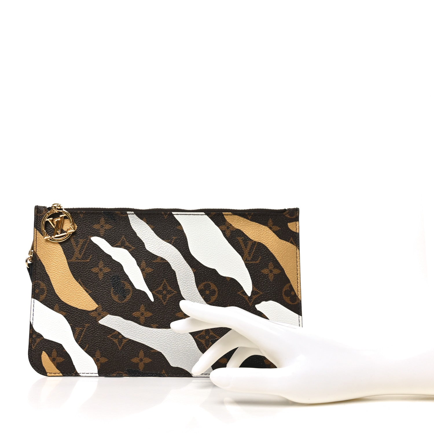 X LOL Monogram Neverfull MM GM Pochette Gold Silver