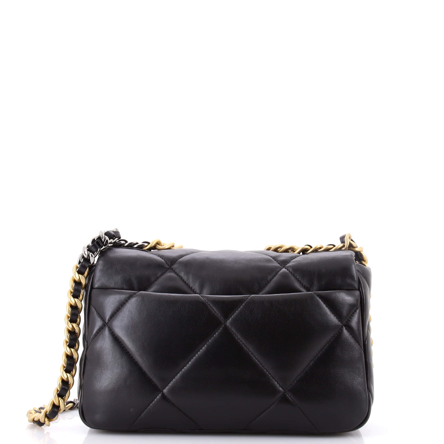 19 Flap Bag Quilted Leather Medium