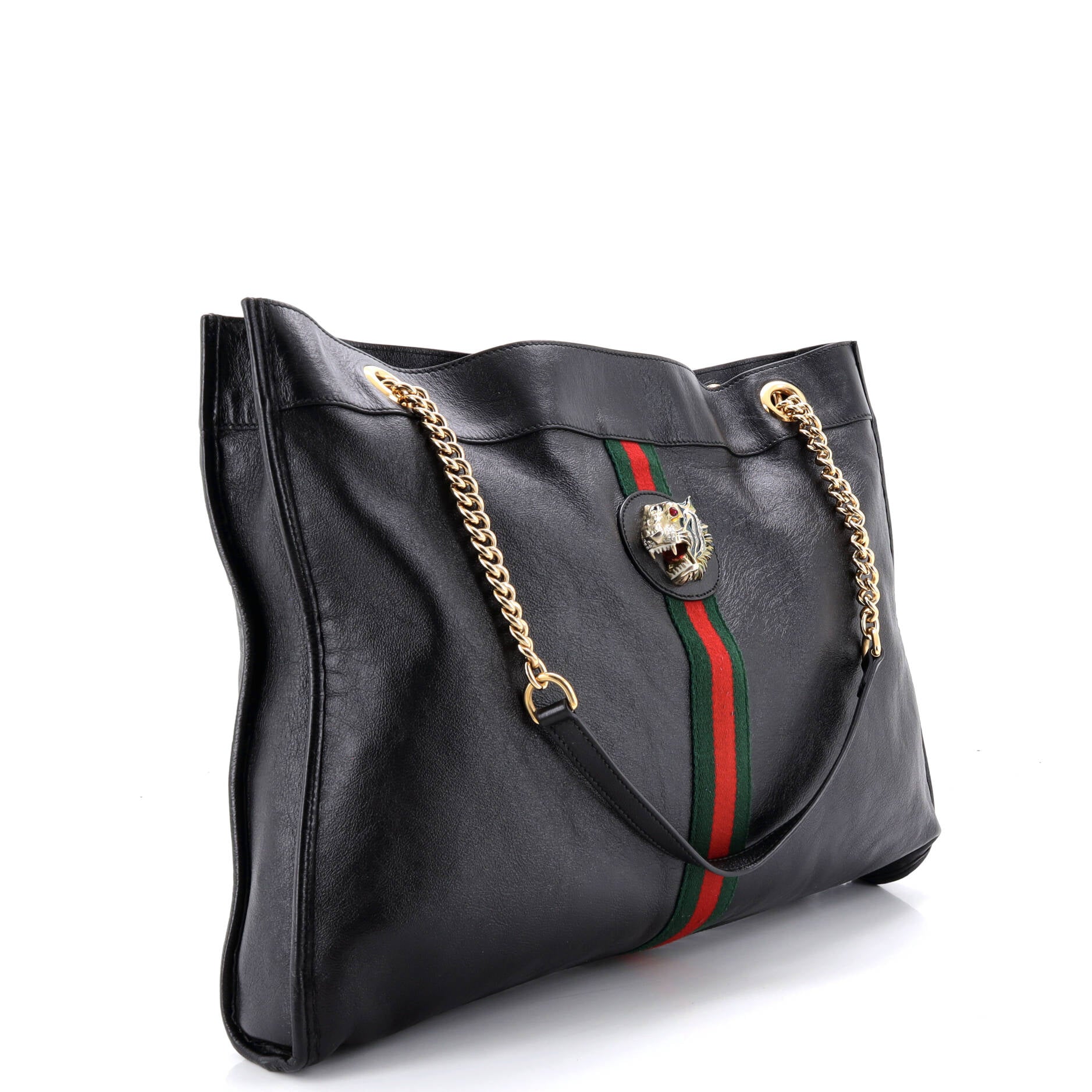 Rajah Chain Tote Leather Large