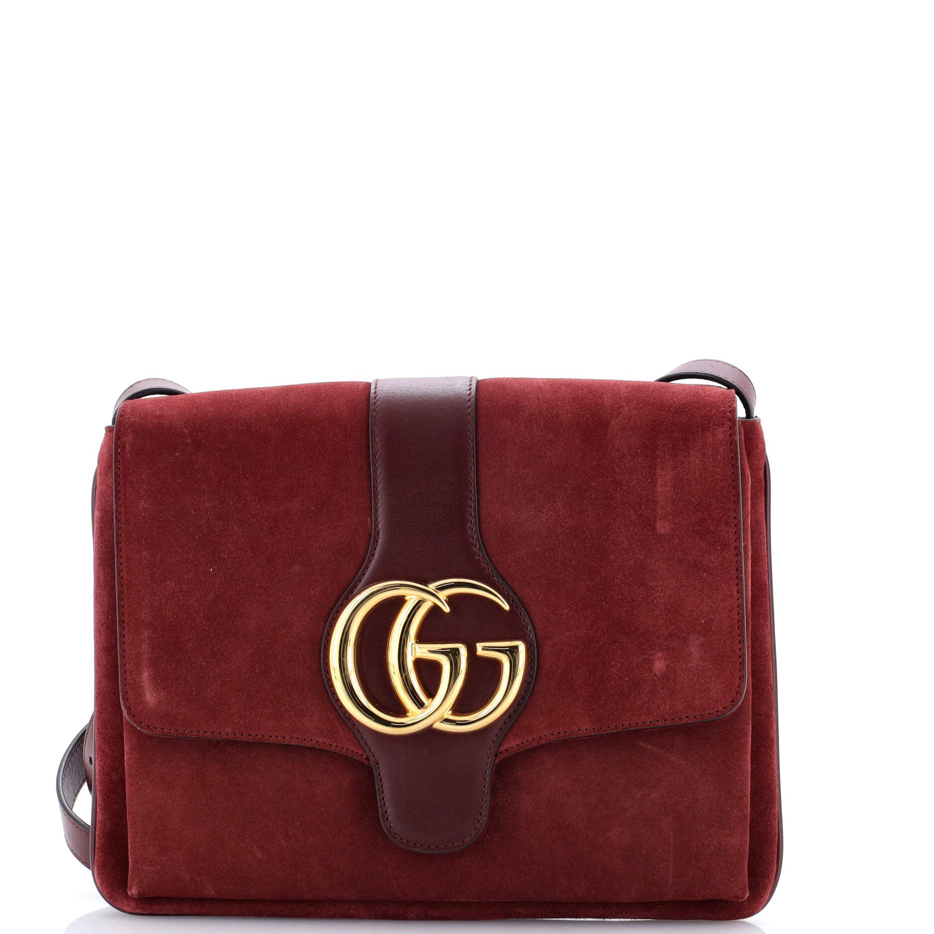 Arli Shoulder Bag Suede with Leather Medium
