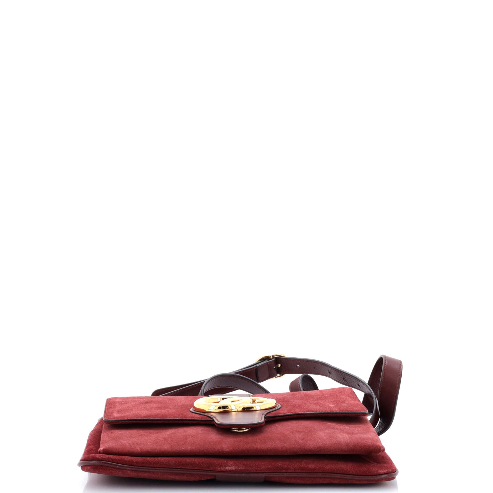 Arli Shoulder Bag Suede with Leather Medium