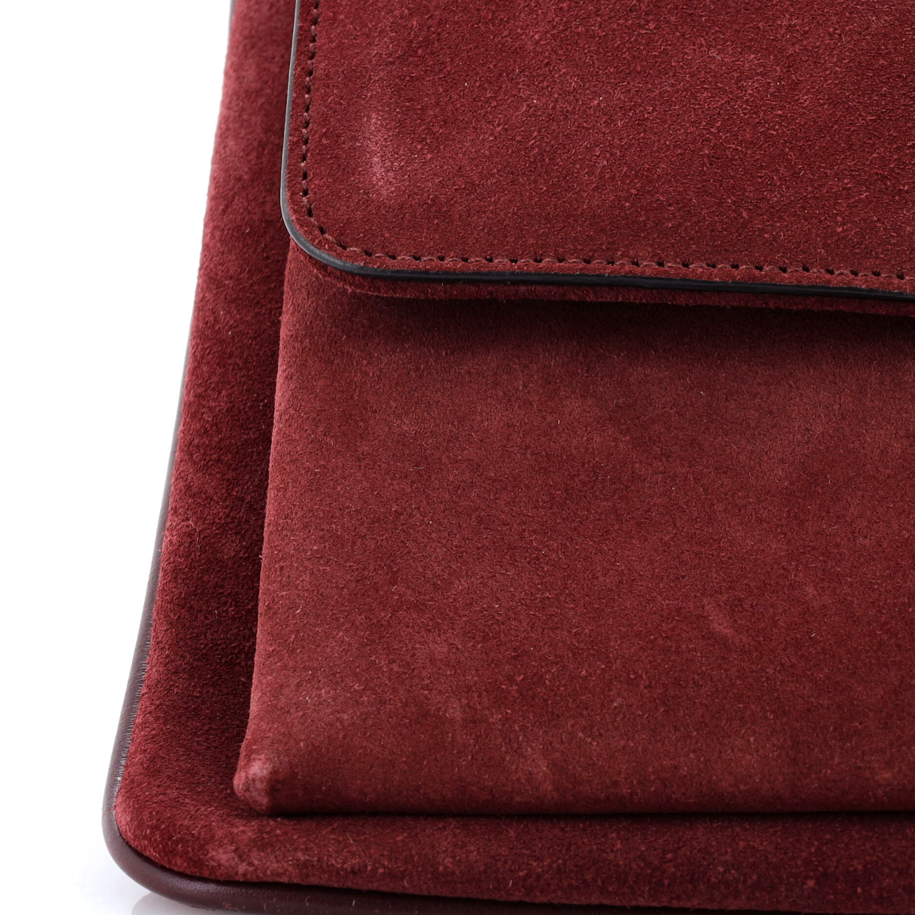 Arli Shoulder Bag Suede with Leather Medium