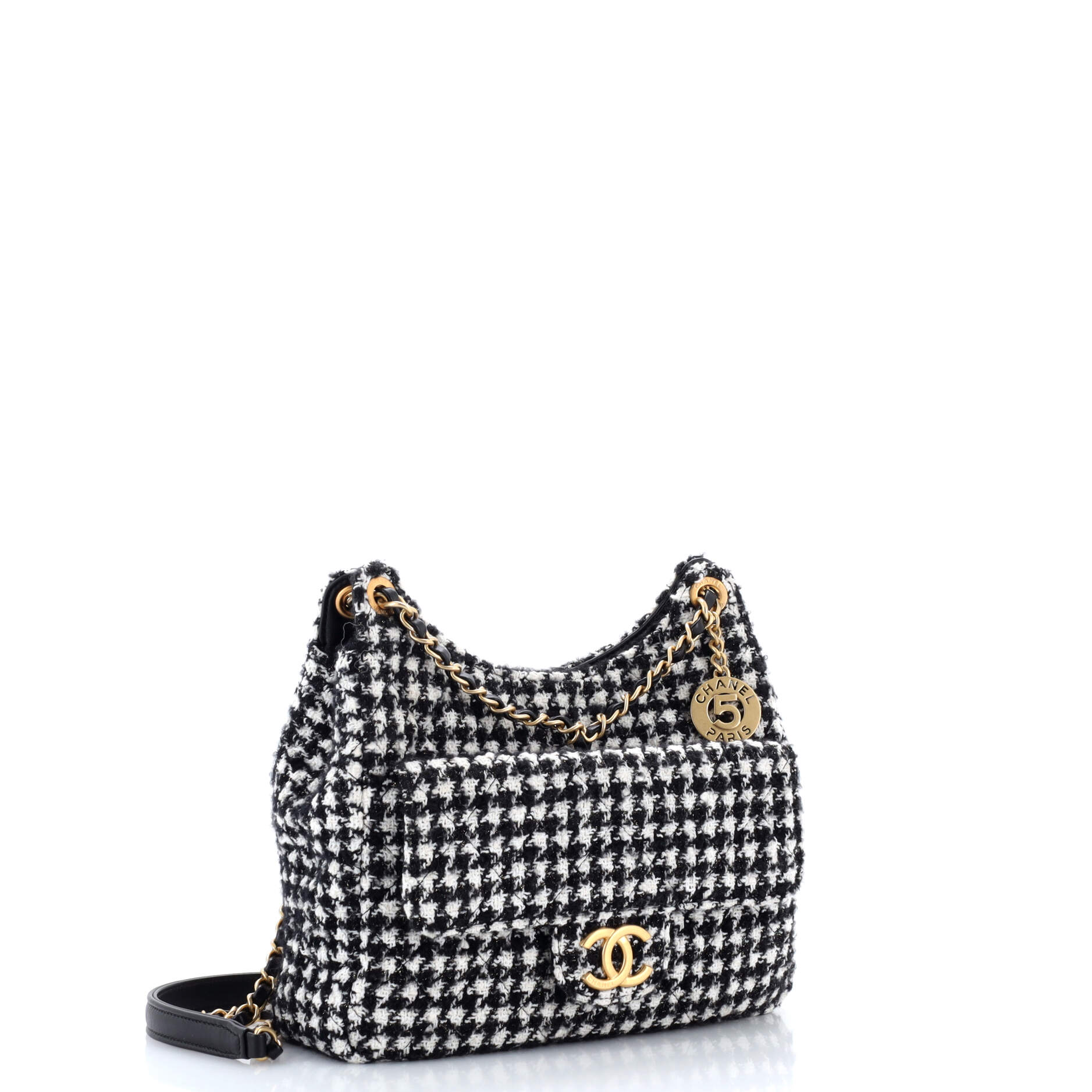 Wavy CC Hobo Quilted Tweed Medium