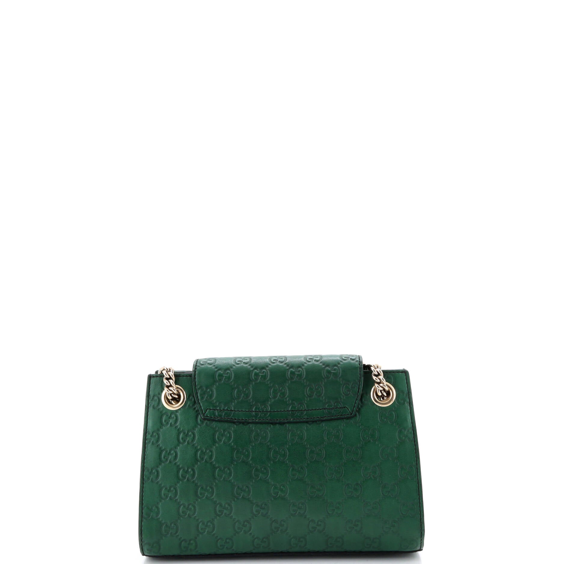 Emily Chain Flap Shoulder Bag Guccissima Leather Small