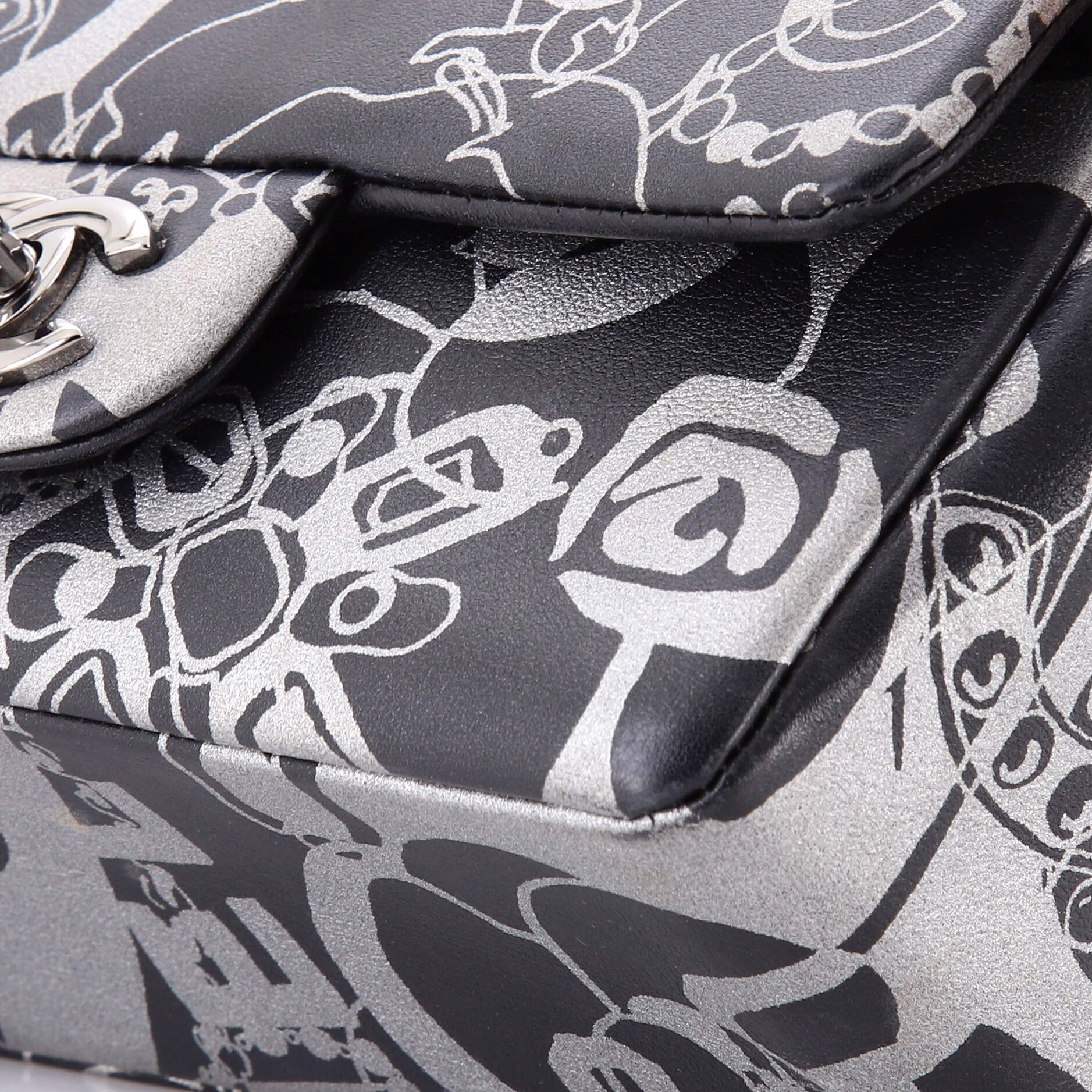 Classic Single Flap Bag Printed Lambskin Mini