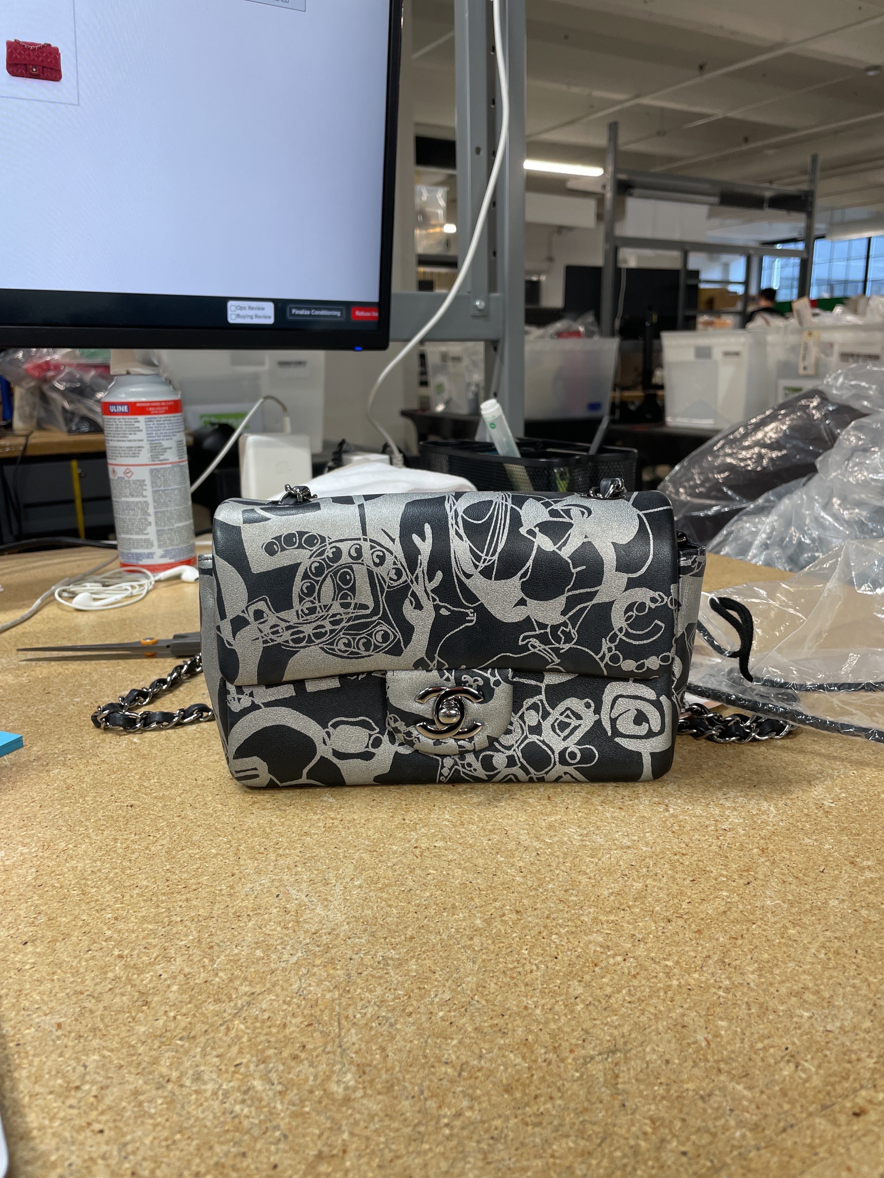 Classic Single Flap Bag Printed Lambskin Mini
