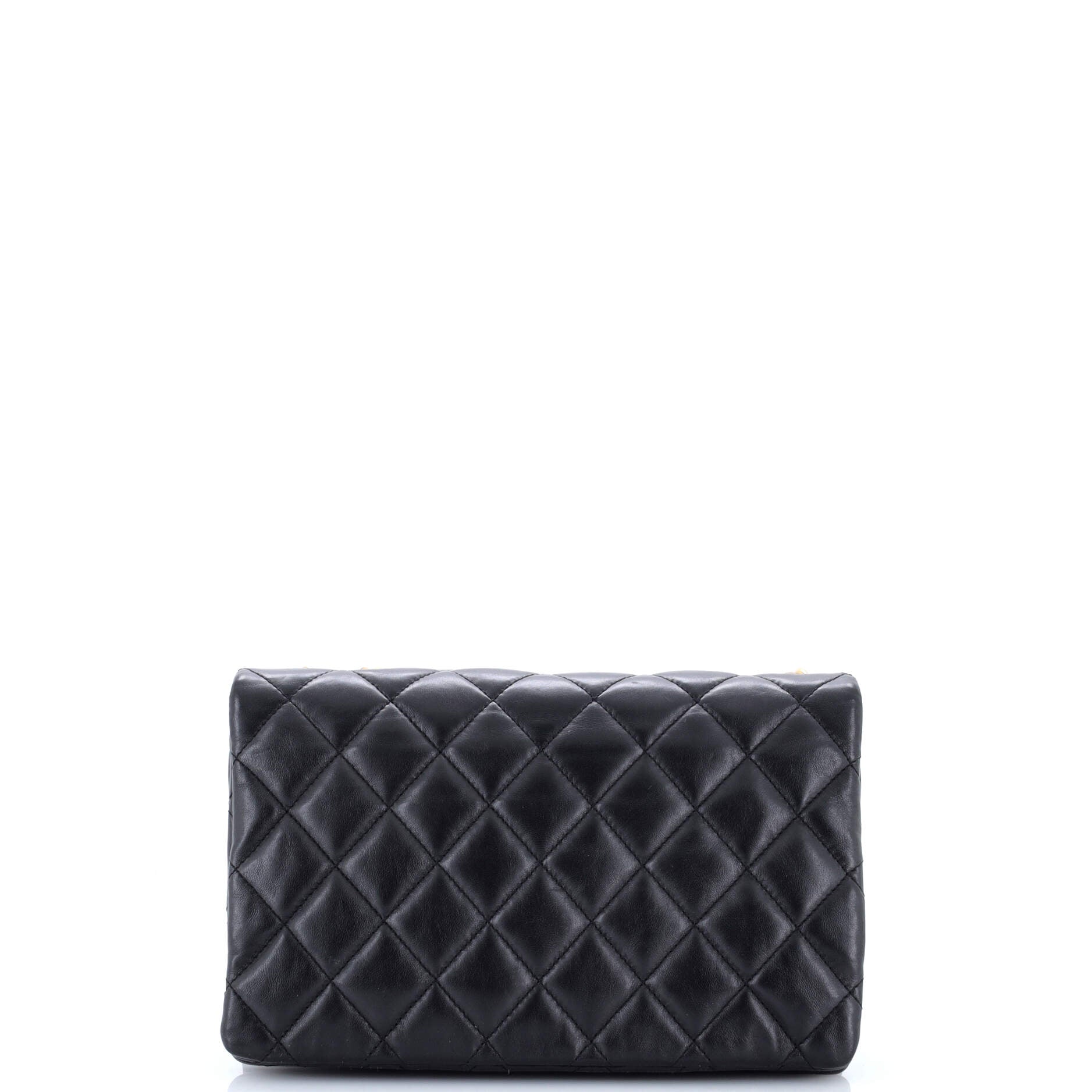 All Slide Long Flap Bag Quilted Lambskin Medium