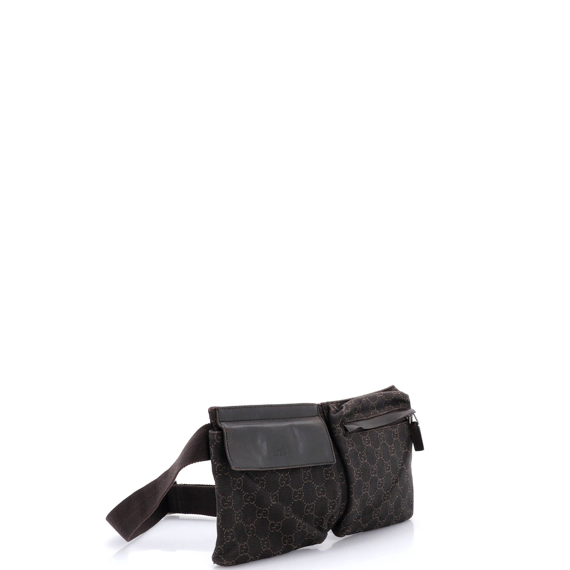 Vintage Double Belt Bag GG Denim