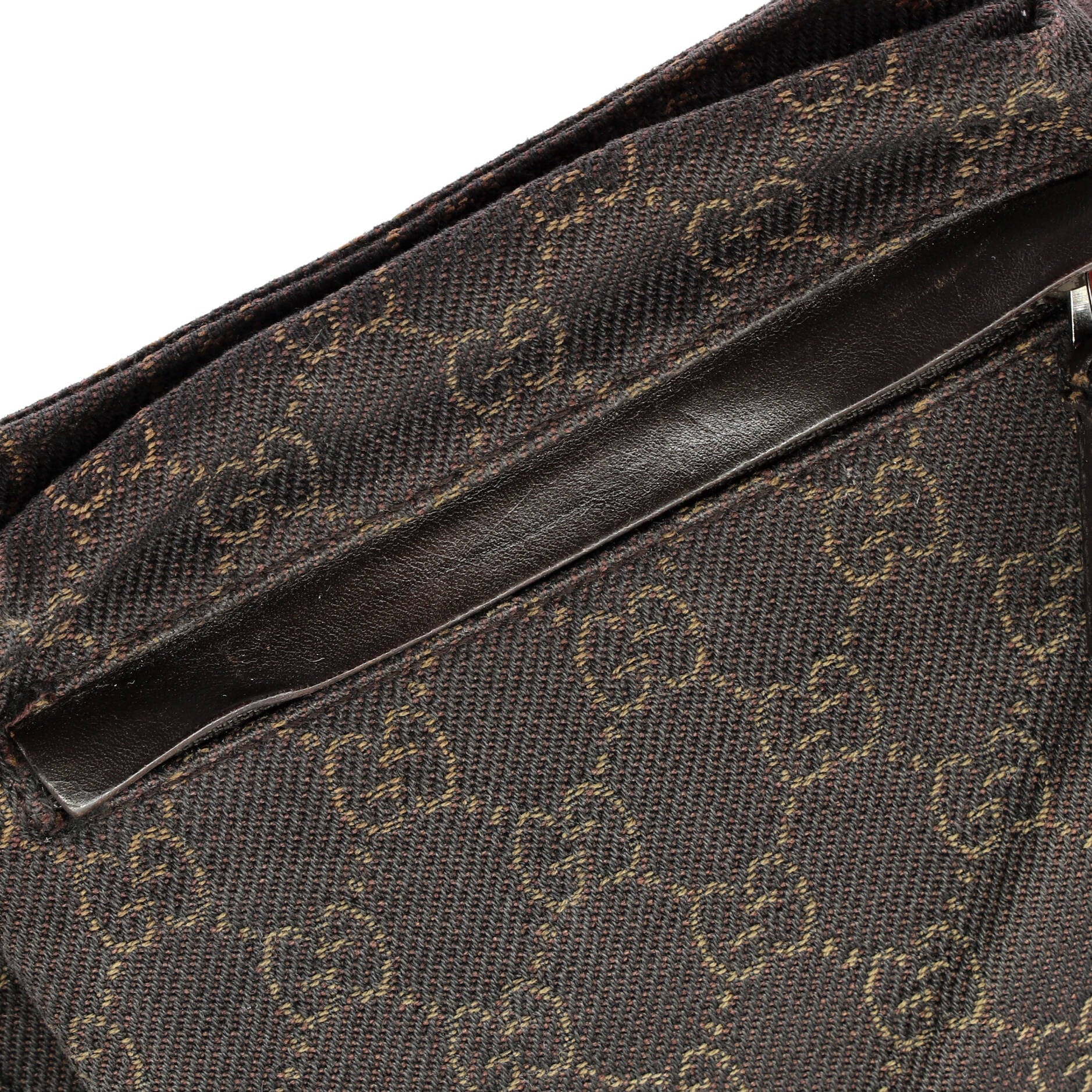 Vintage Double Belt Bag GG Denim