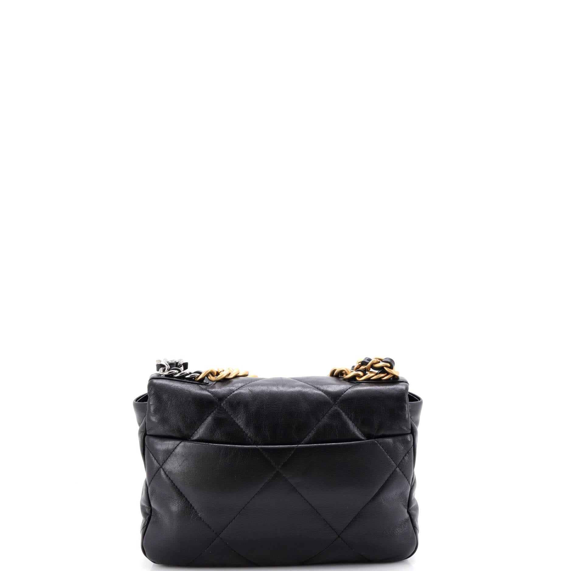 19 Flap Bag Quilted Leather Medium