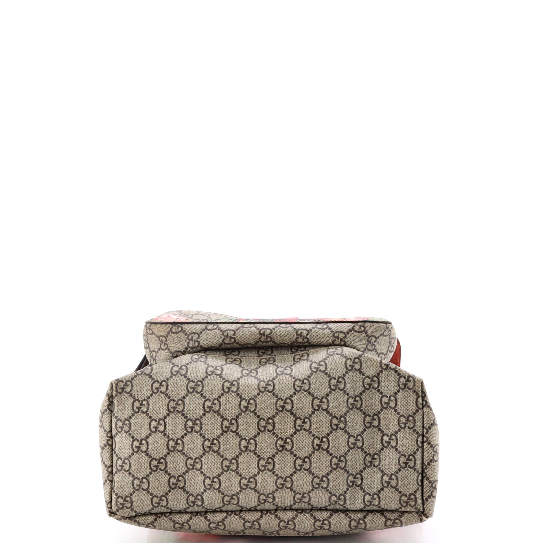 Buckle Backpack Blooms Print GG Coated Canvas Medium