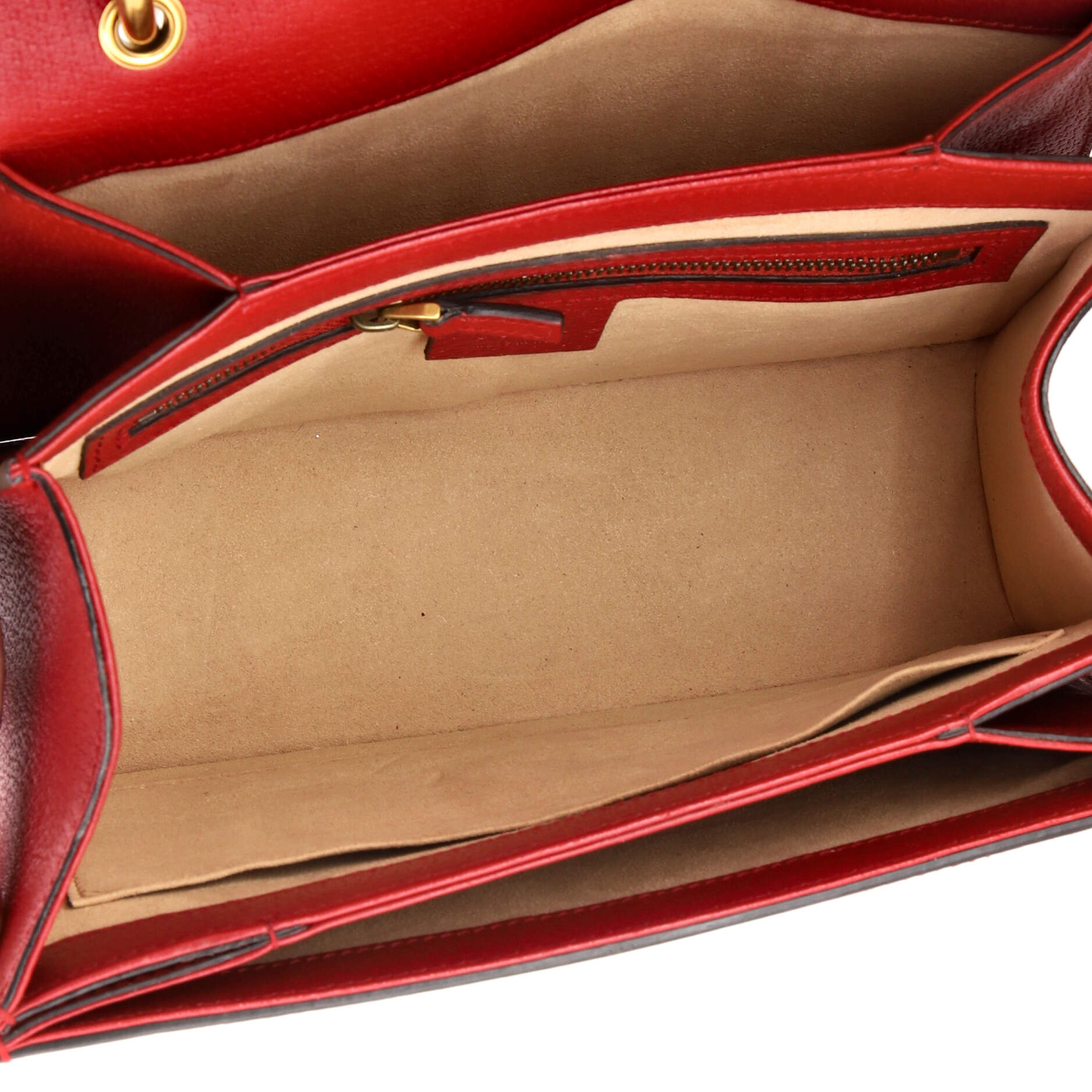 Queen Margaret Top Handle Bag GG Coated Canvas with Leather Small