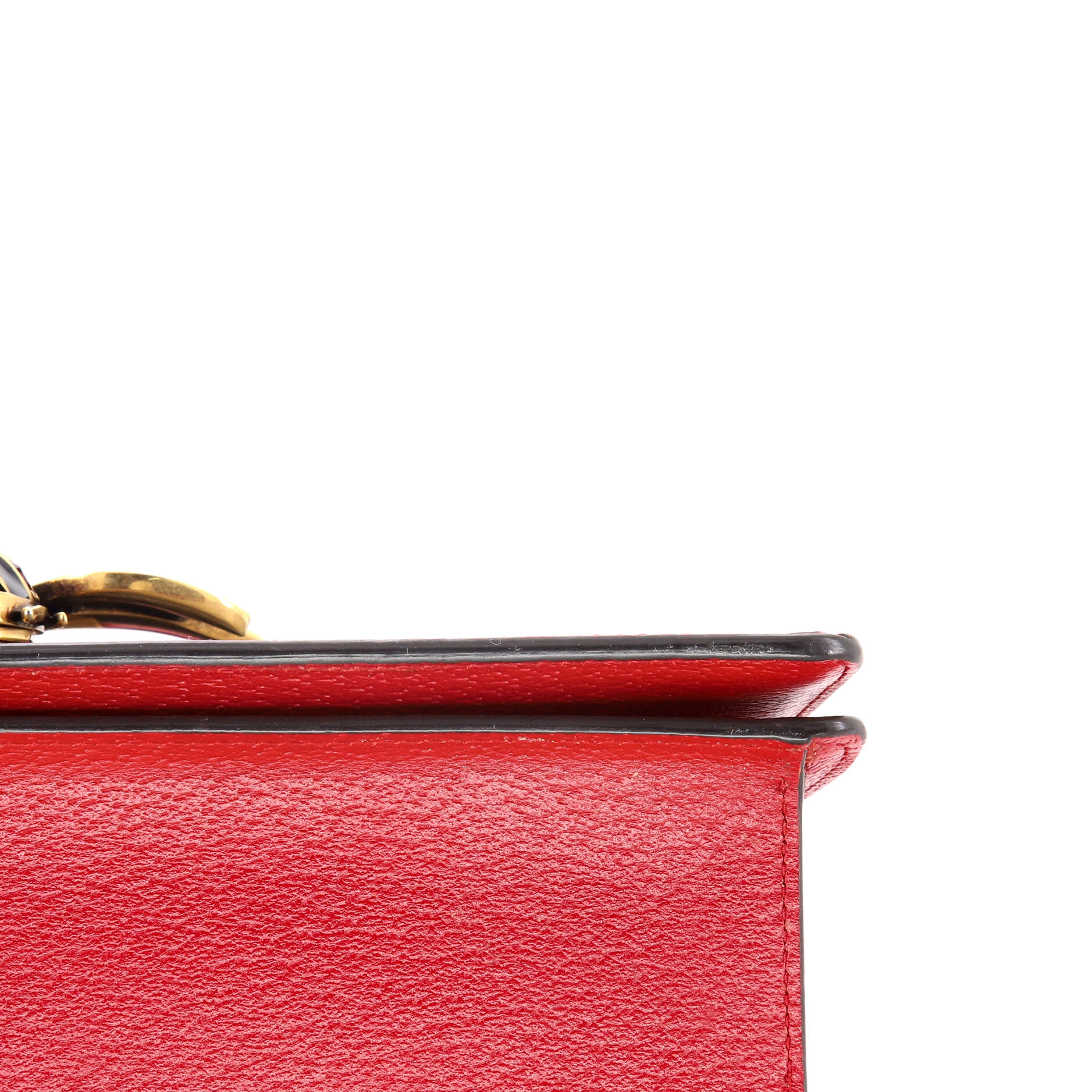 Queen Margaret Top Handle Bag GG Coated Canvas with Leather Small
