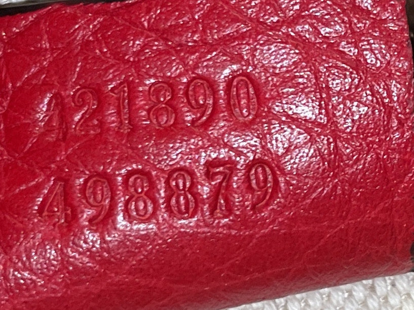 GG Marmont Top Handle Bag Leather Small