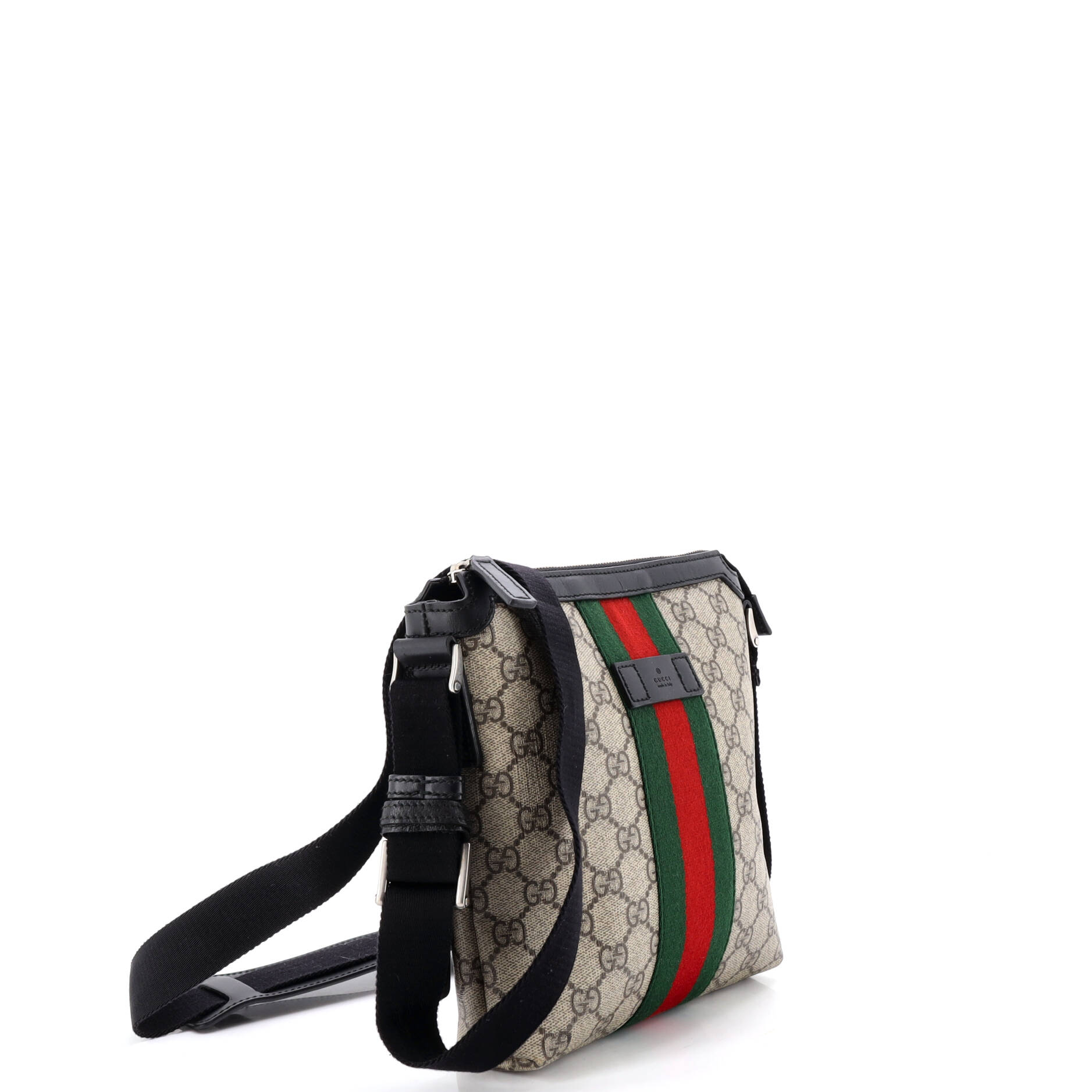 Web Messenger Bag GG Coated Canvas Small