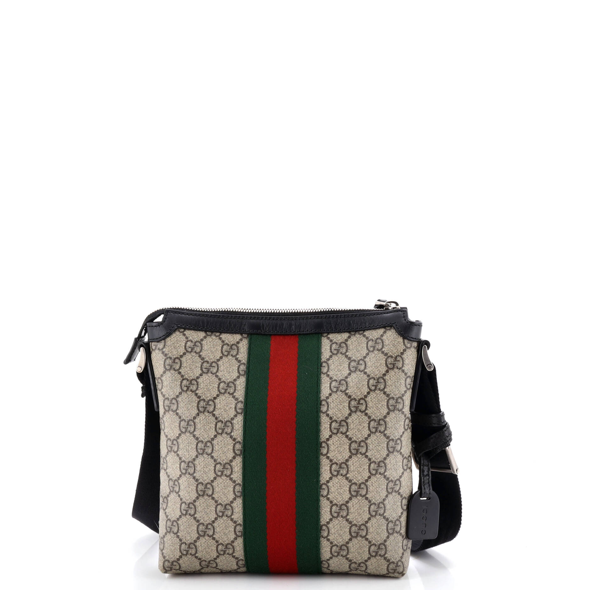 Web Messenger Bag GG Coated Canvas Small